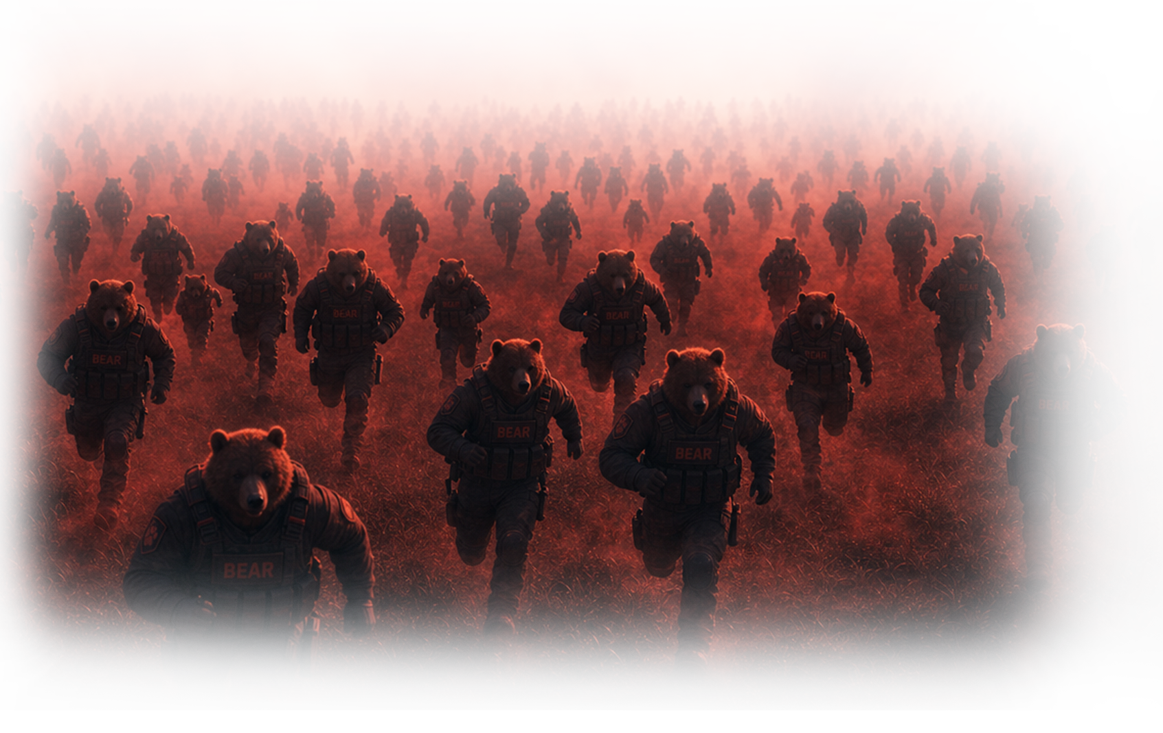 The bear army charges